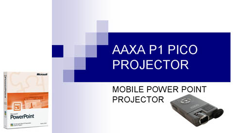 P1 projector works with Microsoft PowerPoint