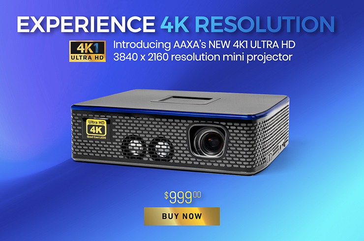 AAXA 4K1 (Native 4K Ultra HD Mini Projector)