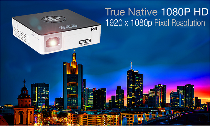 M6 Smallest 1200 Lumen Pico Projector